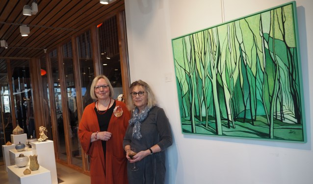 Kunstenaars Hanna van Ginkel en Marcella van de Vaart.