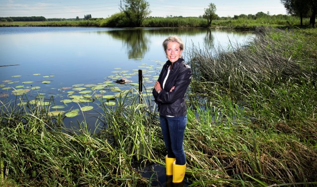 Dijkgraaf Tanja Klip-Martin van het Waterschap Vallei en Veluwe.
