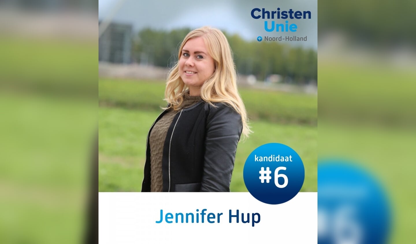 Jennifer Hup (ChristenUnie): De reden dat ik mee doe aan deze verkiezingen is omdat ik graag maatschappelijk betrokken wil zijn.