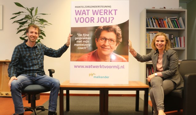 Sociaal werkers bij Malkander: Jan Jong en Pascal van Doorm. ,,Er is veel te winnen bij organisaties onderling."