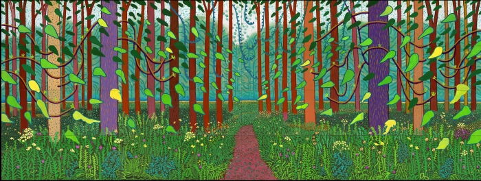 David Hockney, 'Het aanbreken van de lente in Woldgate, East Yorkshire in 2011 (tweeduizendelf)'