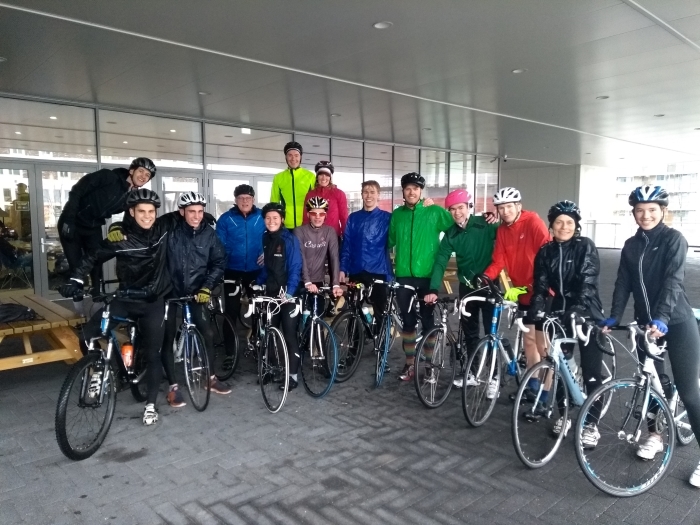 Team Griftland Holland4ALS dat 180 km gaat fietsen