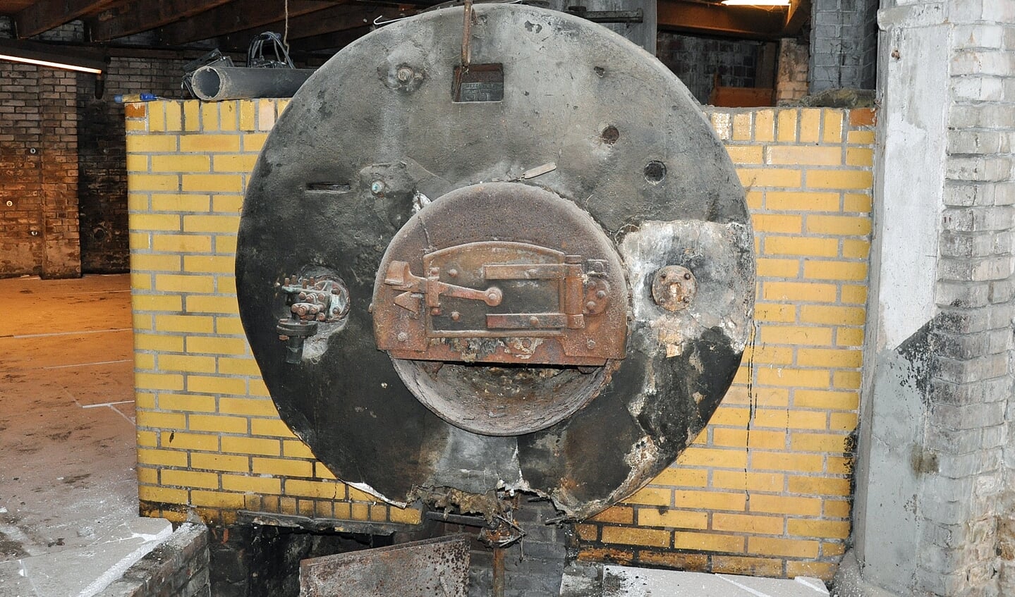 De stoommachine uit 1912. ,,Die laat ik staan