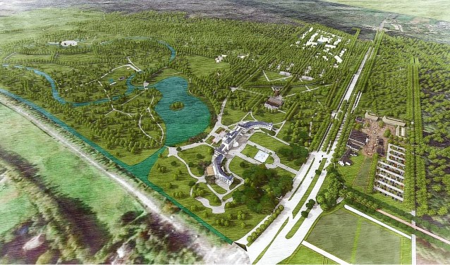 Een artist impression van hoe het moet worden.