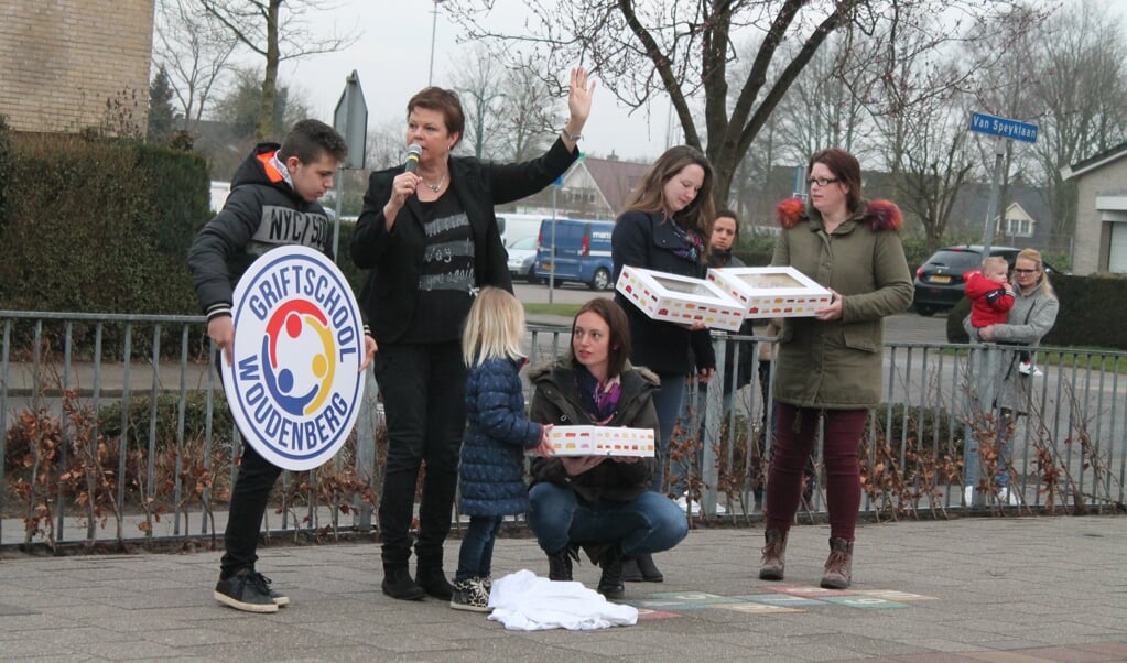 De Griftschool, foto van de lancering van het nieuwe logo (vorig jaar) als illustratie.