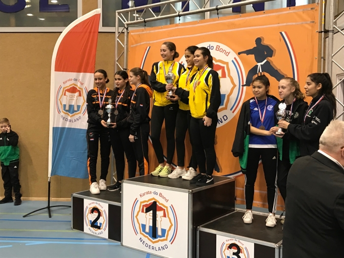 1e Plaats Teams meisjes onder 16 jaar