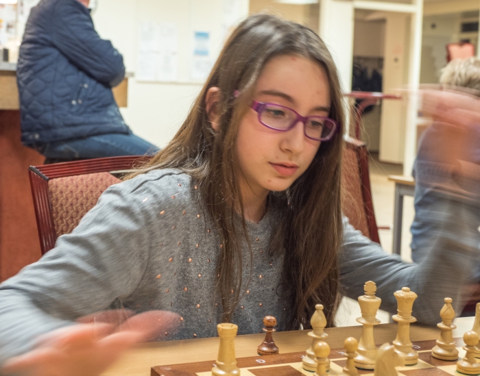 Khristina Malgasian won de snelschaakronde