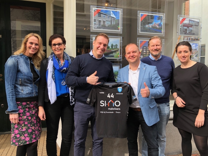 Team van Si-No Makelaars met Voorzitter Bourgondie Remco de Vries