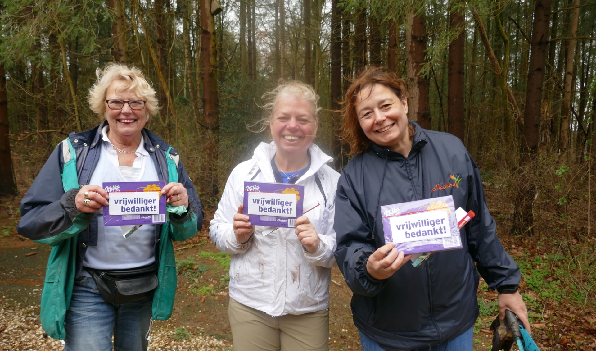 Ankie Huisman, Erna van Dijk en Marieke Gaasbeek van Rotary Scherpenzeel-Woudenberg werden hartelijk bedankt voor hun inzet