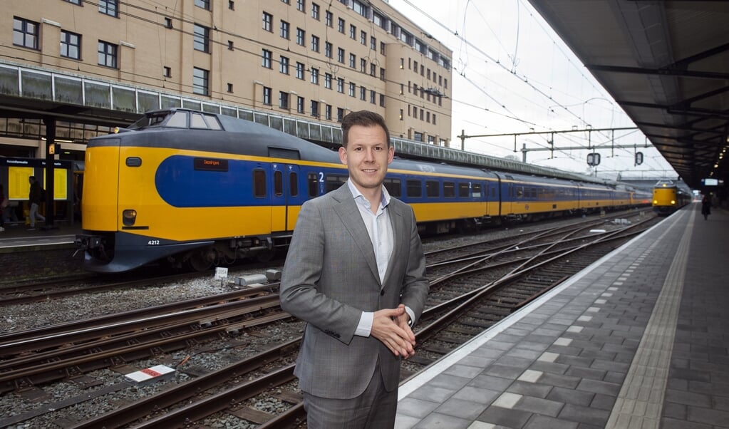 Jasper Dekker: ,,Ik wil ervoor zorgen dat elke reiziger een mooie treinervaring beleeft.'' 