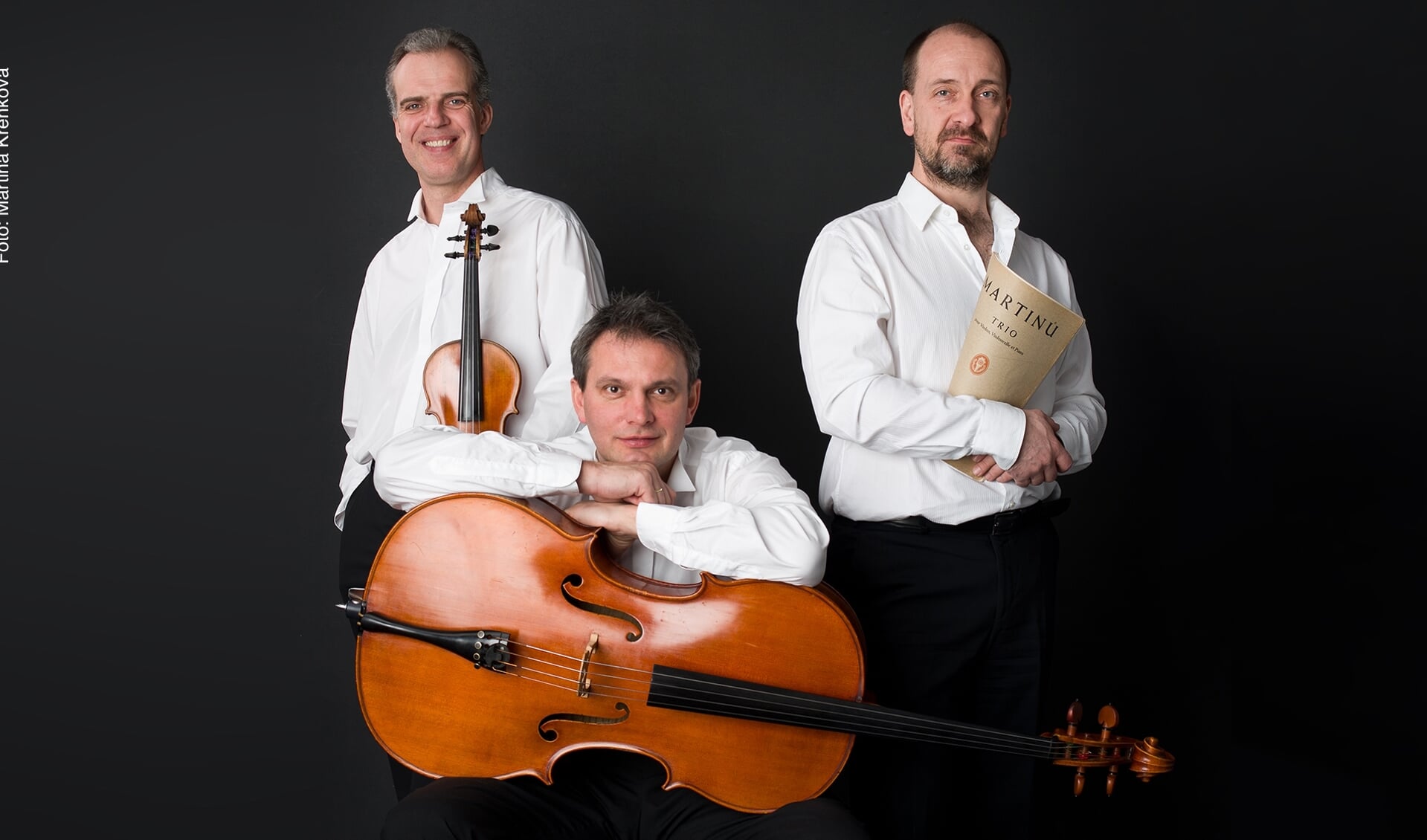 Het Tsjechische Trio Martinu speelt op vrijdag 29 maart muziek van Beethoven, Dvorák en Martinu. 