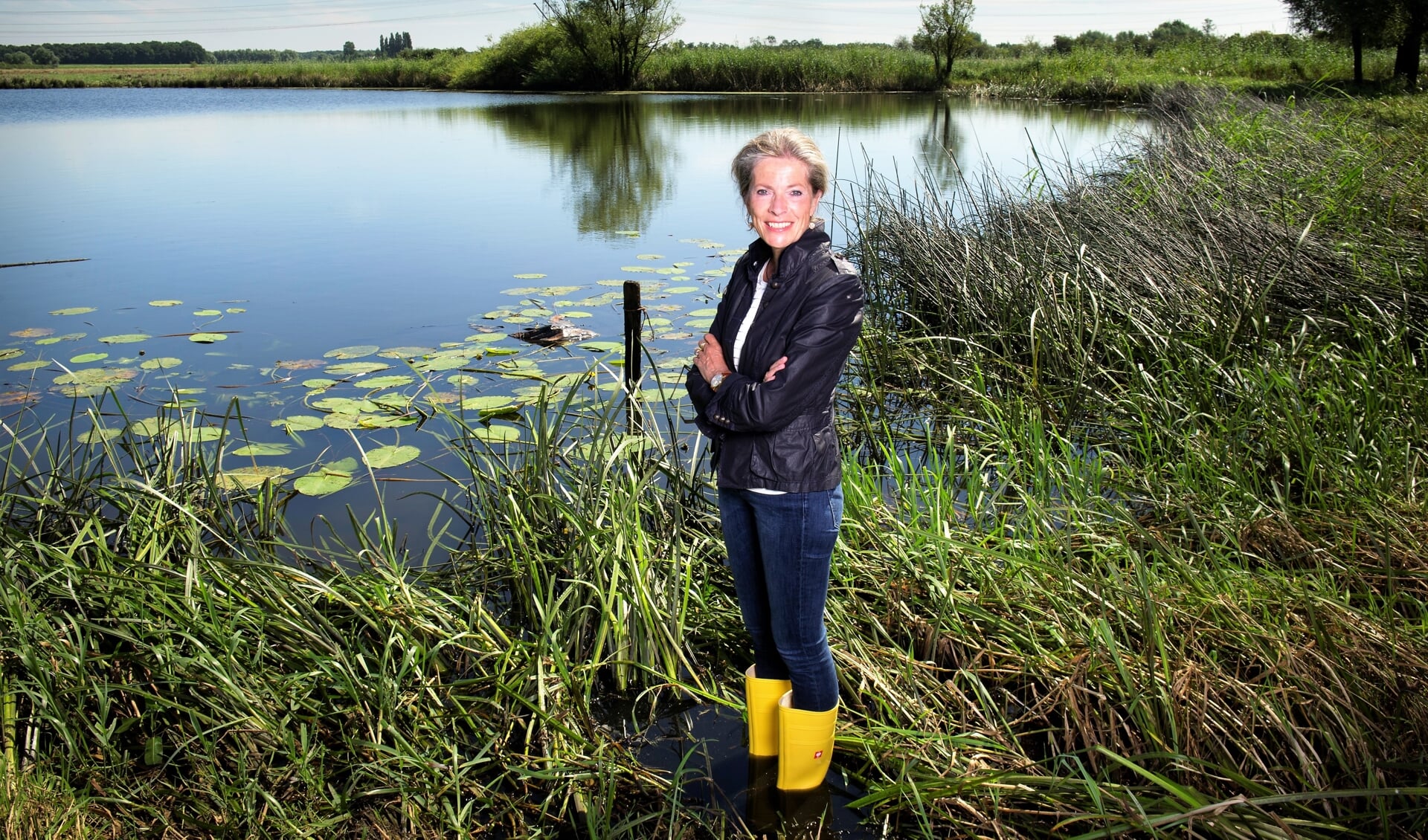 Dijkgraaf Tanja Klip-Martin van het Waterschap Vallei en Veluwe. 
