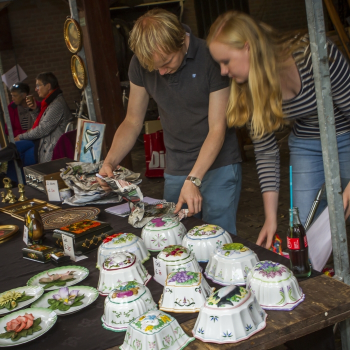 Markt rondom het museum