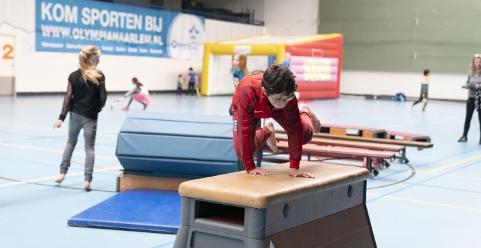 Kinderen in actie tijdens de open dag