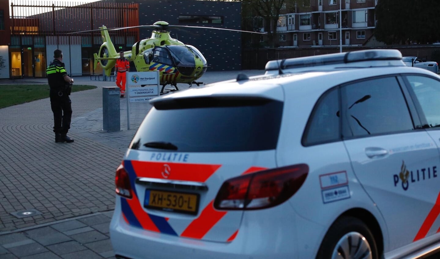 Ook de traumahelikopter verscheen ter plekke.