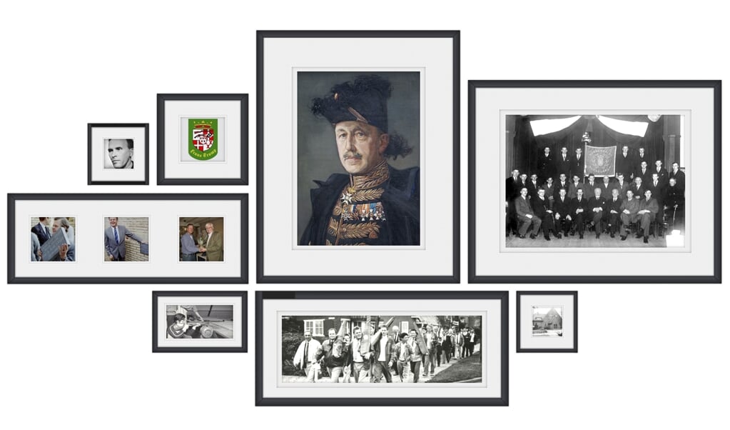 Collage van Schietvereniging Frans Tromp door de jaren heen. 