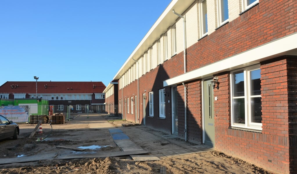 Nieuwgebouwde huurwoningen aan het Julianaplein in Barneveld.