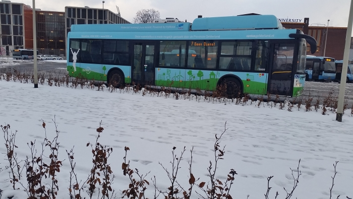 Sommige bussen rijden al op waterstof.