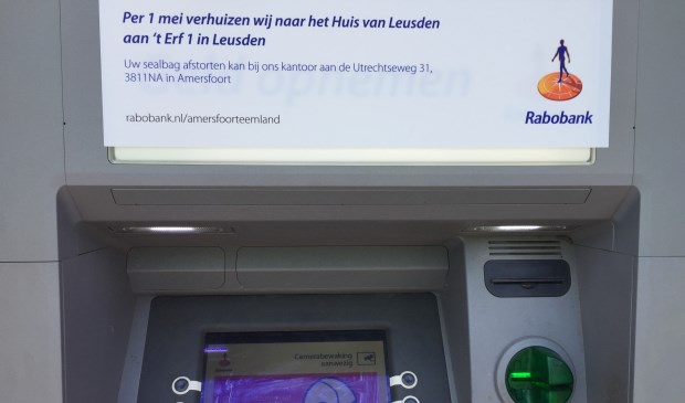 Deze berichtgeving bij de geldautomaat van de Rabobank is niet meer actueel.