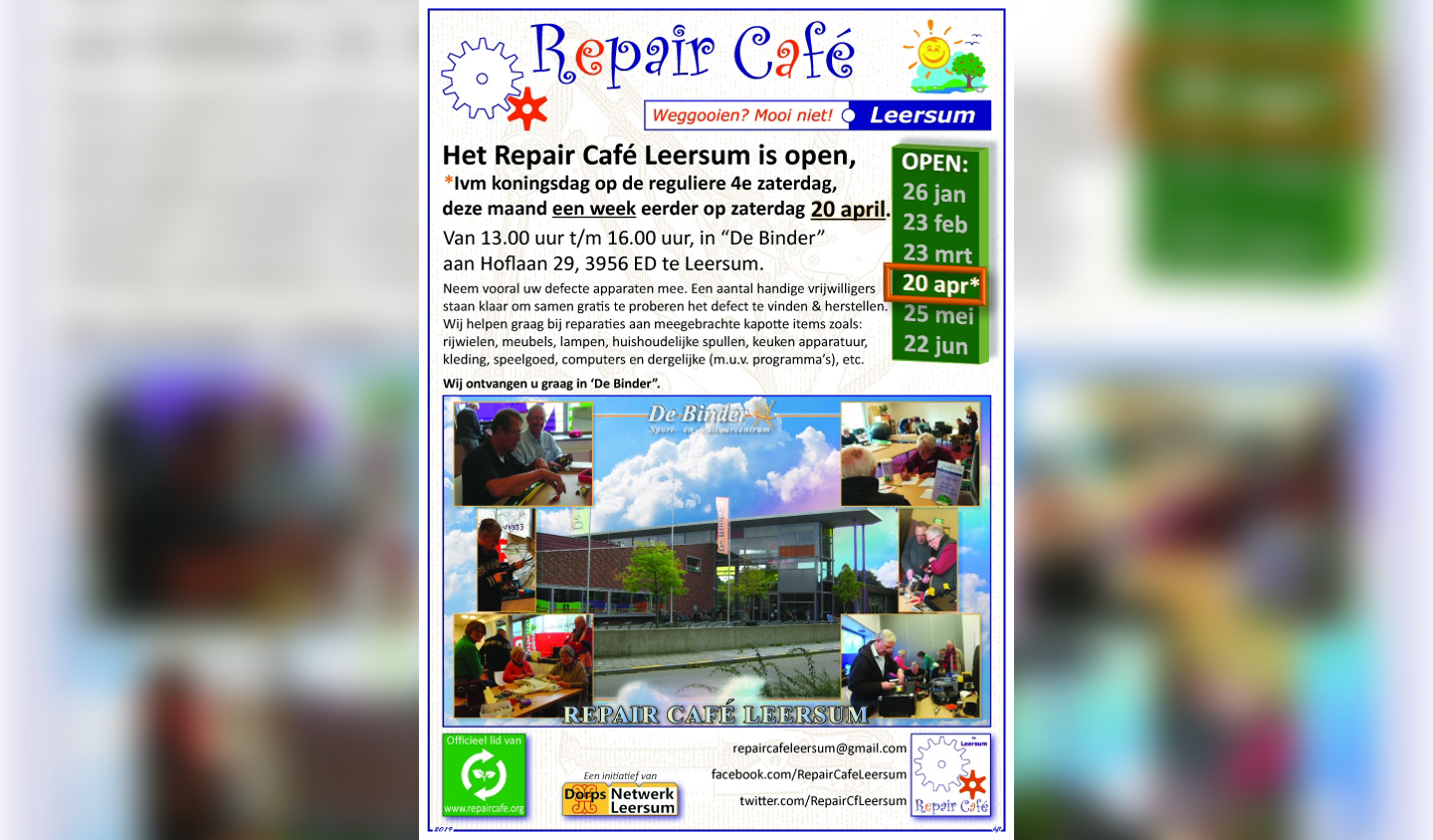 Aankondiging flyer