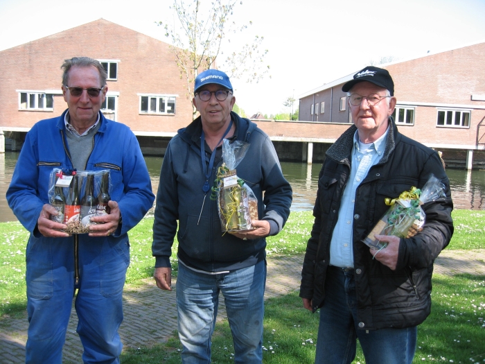 Paaswedstrijd 1e L.Kros, 2e D.v. Rijzewijk, 3e P. van Dijk