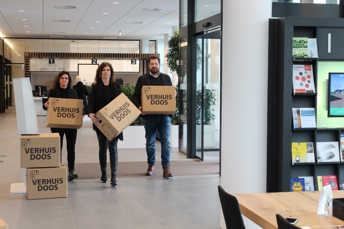V.l.n.r.: Annemiek Lakrouz, Olav van Kampen en Annemarie Heijstek, Rabobank medewerkers uit marktteam Leusden