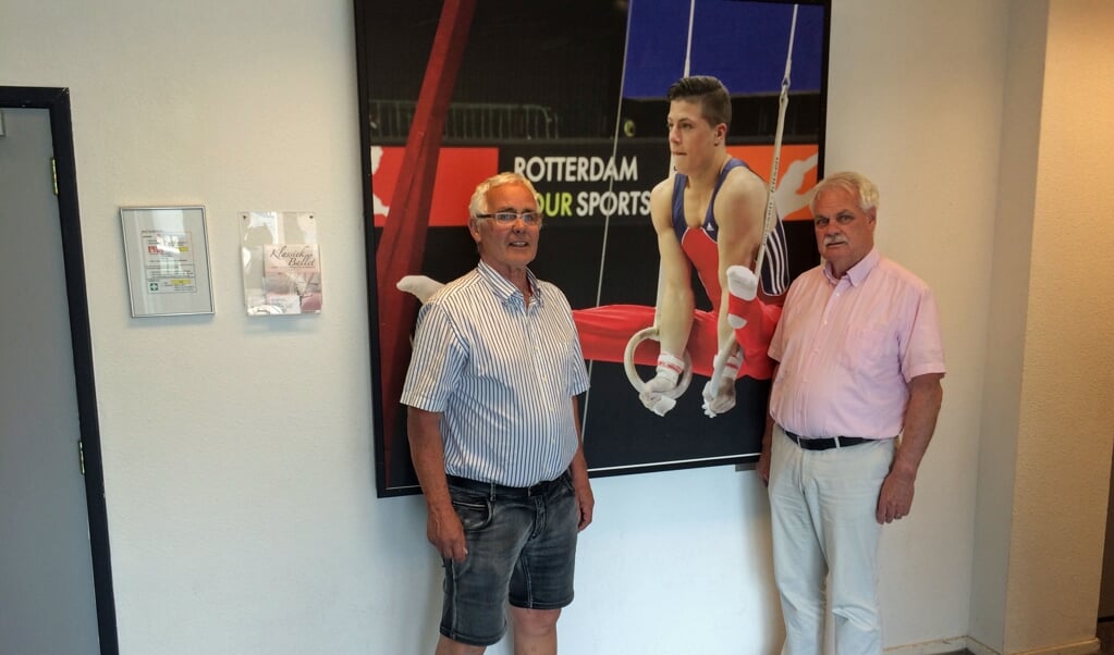 Dolf Smits en Jan Randewijk bezoeken veel sportlocaties. Deze keer in Turnstede.