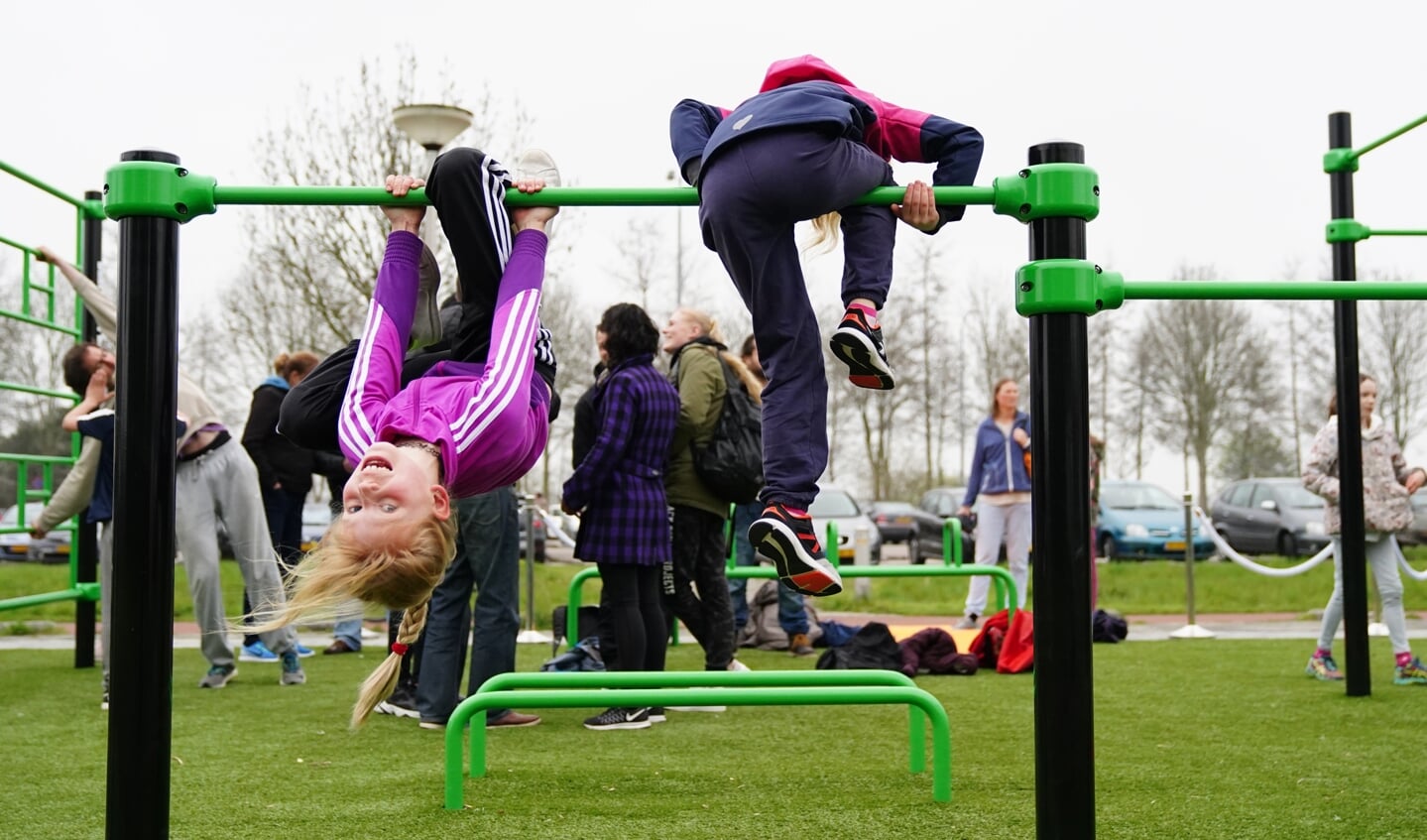 Buitensportpark in Ouderkerk bij de feestelijke opening in 2019.