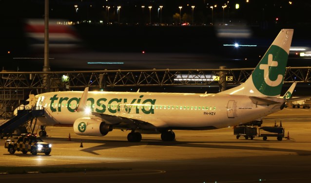 Transavia voert veel nachtvluchten uit vanaf Schiphol.