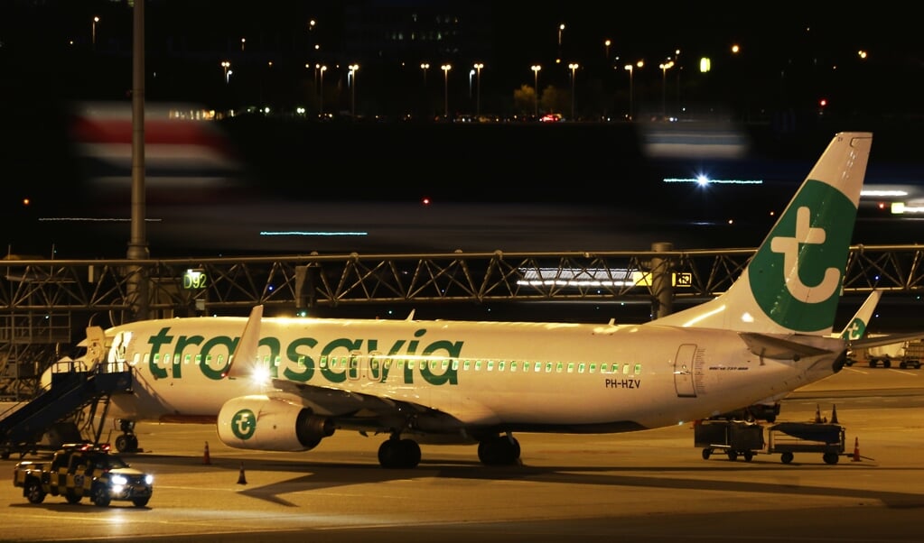 Transavia voert veel nachtvluchten uit vanaf Schiphol.