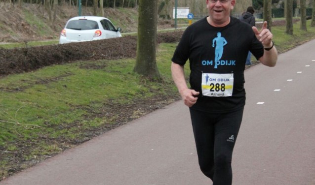 Arnold loopt hier de Om Odijk van 2018