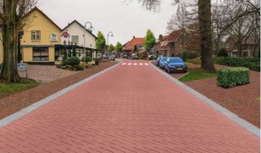 De vernieuwde Hessenweg in Achterveld; één van de grote projecten in Leusden die de afgelopen tijd wel konden worden gerealiseerd.