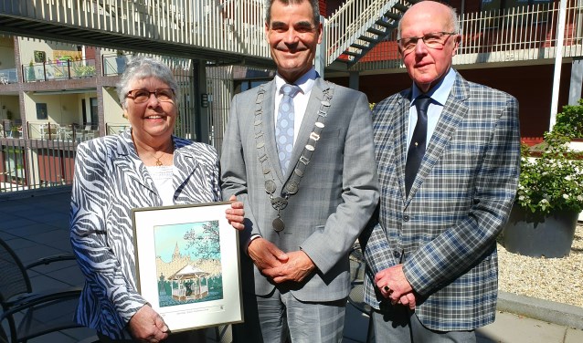 Aad en Nel vereerd met het bezoek van burgemeester De Jong