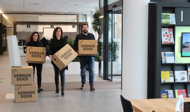 V.l.n.r.: Annemiek Lakrouz, Olav van Kampen en Annemarie Heijstek, Rabobank medewerkers uit marktteam Leusden