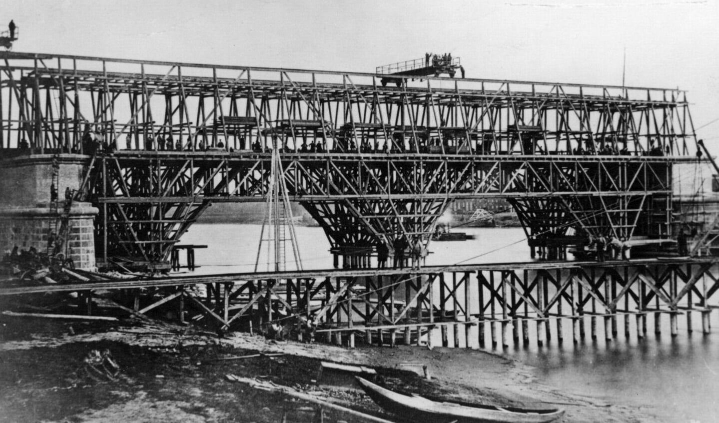 Spoorbrug Culemborg op 18 oktober 1866 