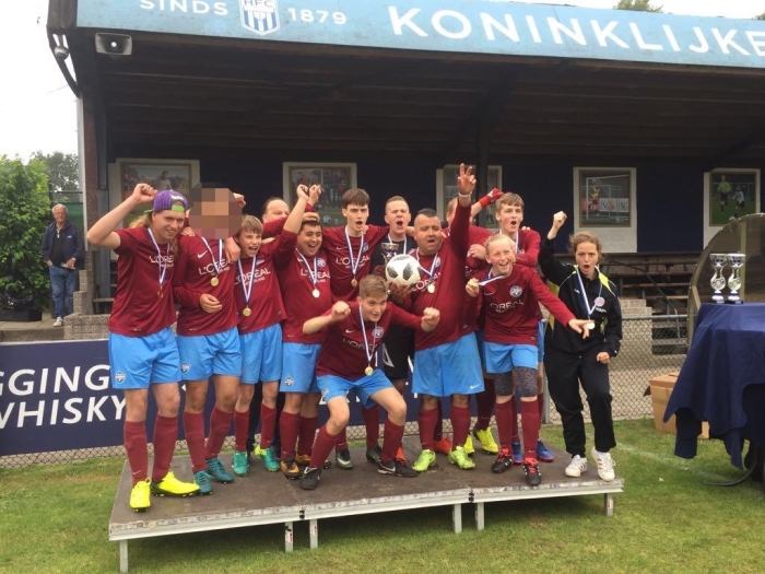Vorig seizoen werd het G-voetbal team van Sv Overbos kampioen in zijn klasse