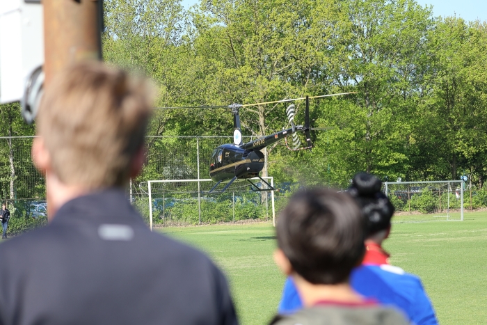 Marien Koene werd per helikopter "afgeleverd"