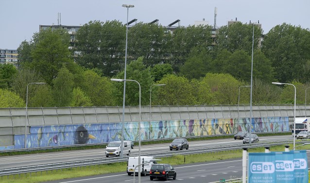 Kunstwerk geluidsscherm A-15