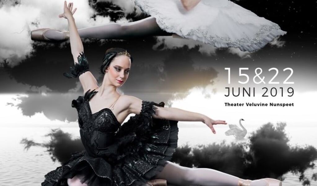 Danseressen van de Gelderse Balletscholen op de poster van de voorstellingen