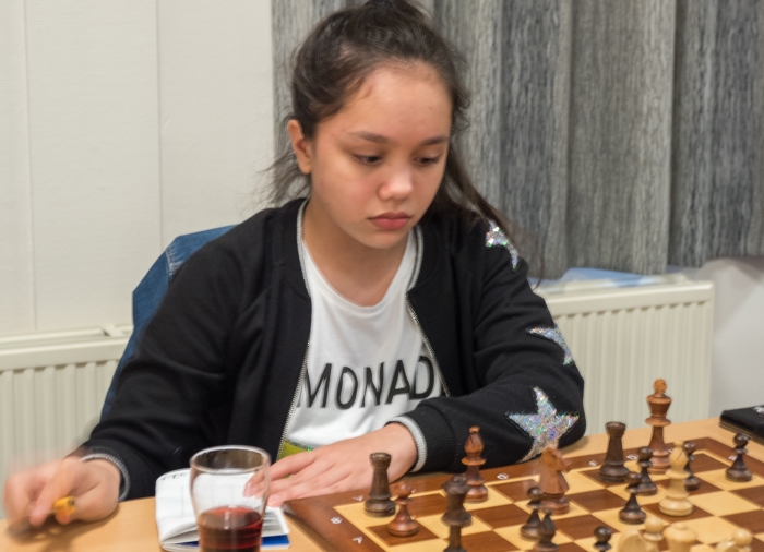 Luana Mensing speelde weer sterk