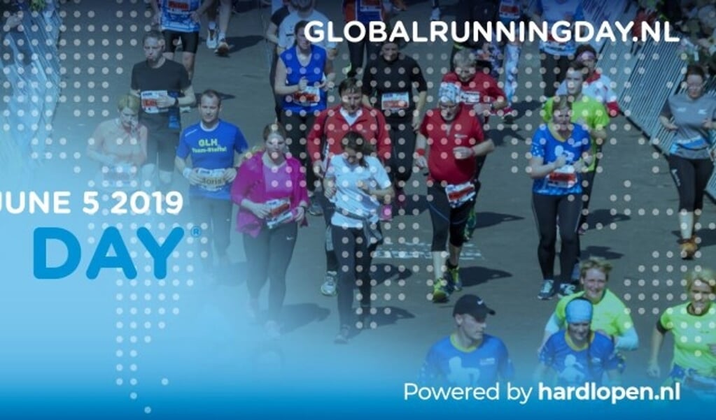 banner global running day, dutch edition