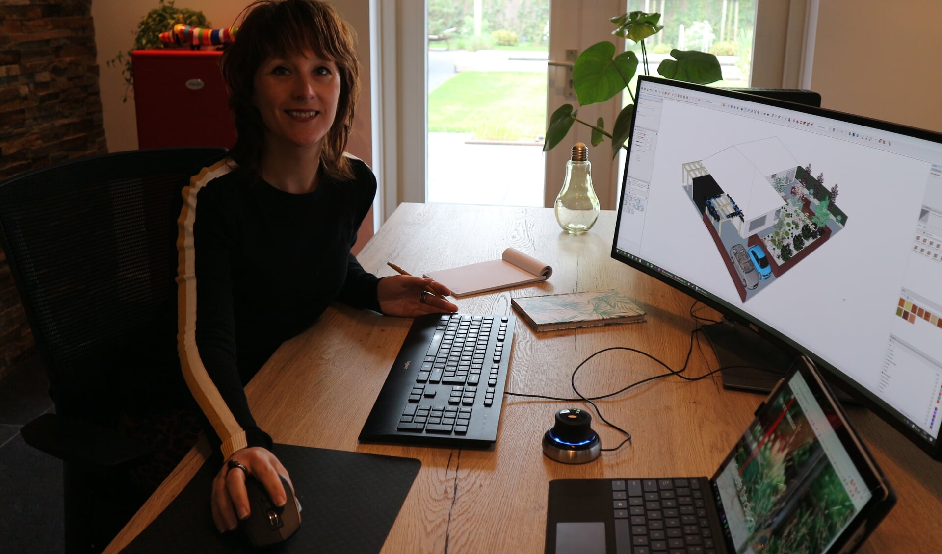 Ingrid van Daatselaar van ICreate Tuindesign maakt pure 3D tuinontwerpen.