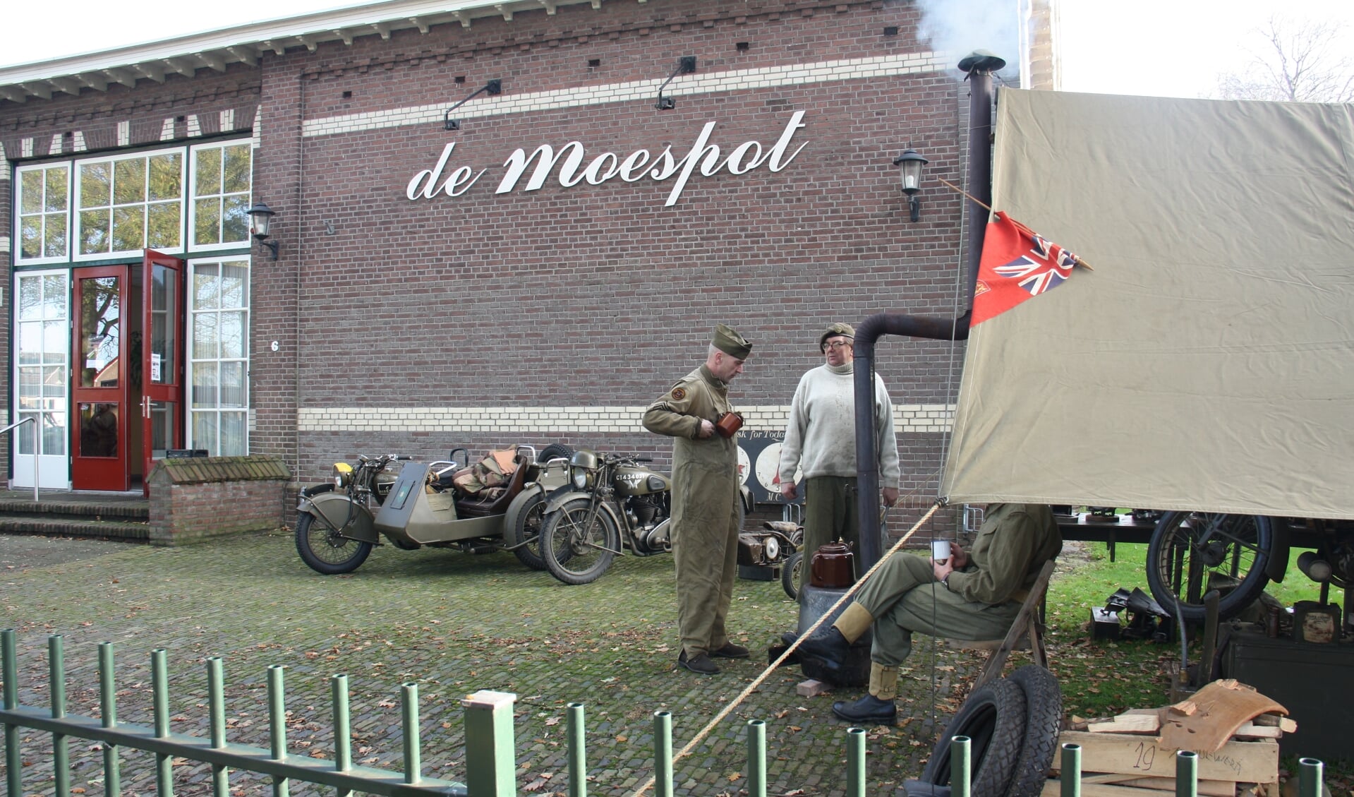 De Moespot is regelmatig het decor van evenementen die in het teken staan van de oorlogsgeschiedenis.