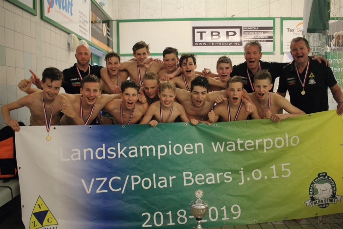 Het kampioensteam VZC/Polarbears CJ1