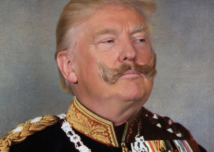 Trump, narcist met snor
