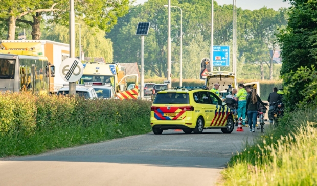 <p>Ongeluk op de parallelweg bij de Schoudermantel (archief mei 2019)</p>