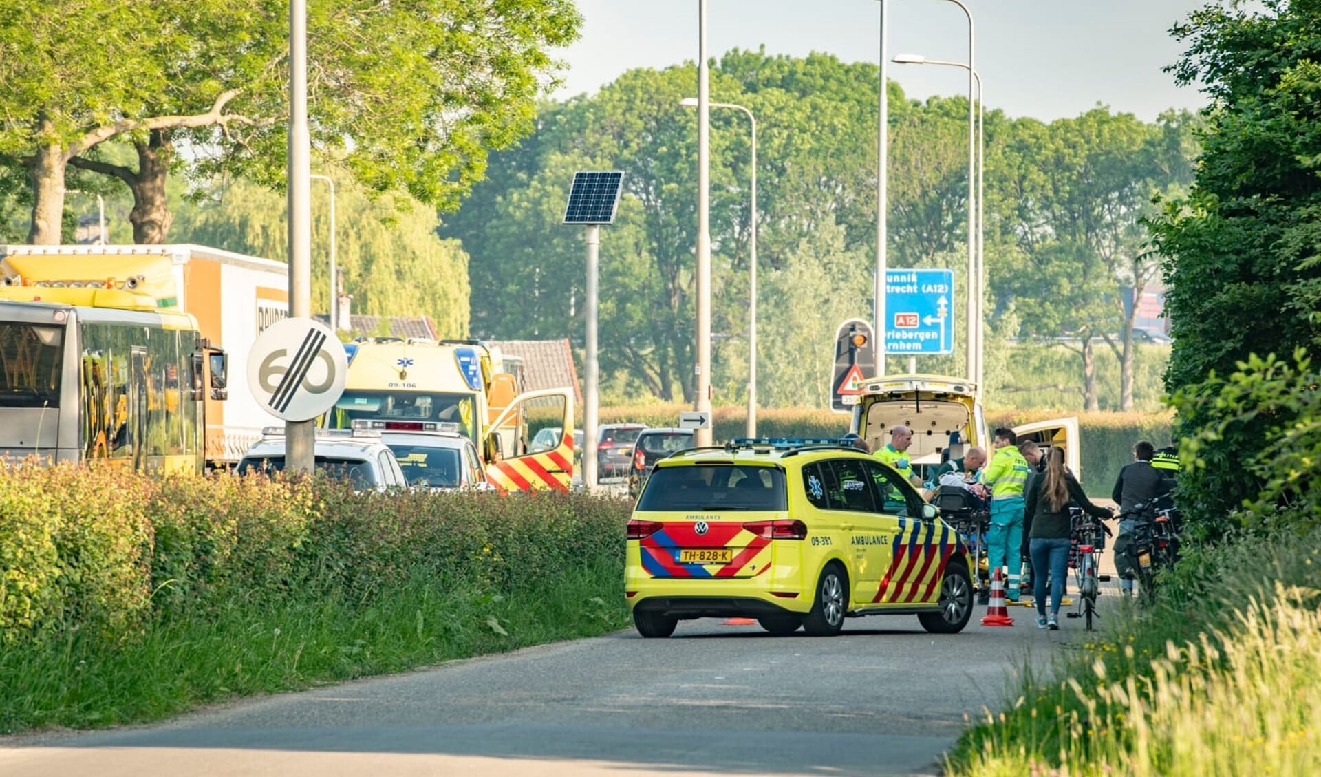 Ongeluk op de parallelweg bij de Schoudermantel (archief mei 2019)