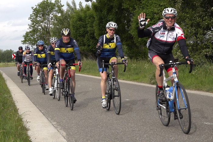 Enthousiaste deelnemers bij de Heuvel- en Valleitocht