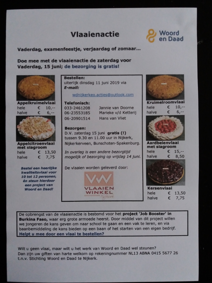 bestel een heerlijke vlaai