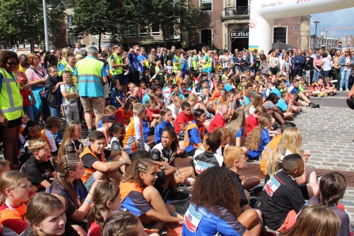 De start van Ome Joop's Tour in 2018
